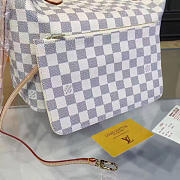 Louis Vuitton Neverfull MM Damier Azur Canvas Beige 3602 32cm  - 5