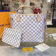 Louis Vuitton Neverfull MM Damier Azur Canvas Beige 3602 32cm  - 6
