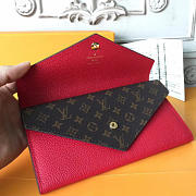 Louis Vuitton pallas Wallet Red 3754 19cm - 2