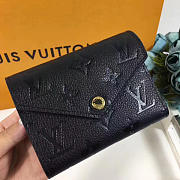 Louis Vuitton Victorine Wallet Black 3782 12cm - 2