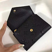 Louis Vuitton Victorine Wallet Black 3782 12cm - 4