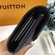 Louis Vuitton Victorine Wallet Black 3782 12cm - 6