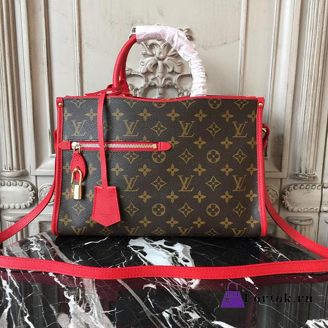 Louis Vuitton Popincourt MM Bag Red 3846 32cm - 1