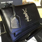 YSL SUNSET MONOGRAM Black 4724 19cm  - 5