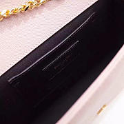 YSL MONOGRAM KATE GRAIN DE POUDRE EMBOSSED Pink 24cm - 3
