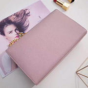 YSL MONOGRAM KATE GRAIN DE POUDRE EMBOSSED Pink 24cm - 4