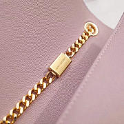 YSL MONOGRAM KATE GRAIN DE POUDRE EMBOSSED Pink 24cm - 5