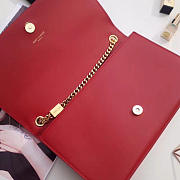 YSL MONOGRAM KATE Gold Tassel Leather Red 4741 24cm  - 5