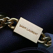 YSL MONOGRAM KATE Start GRAIN DE POUDRE EMBOSSED Purple Plum 4757 24cm  - 5