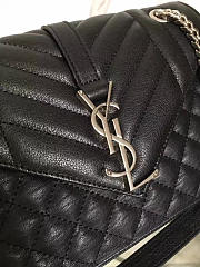 YSL ENVELOPE Medium Black 24cm  - 4
