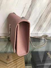 YSL MONOGRAM KATE GRAIN DE POUDRE EMBOSSED LEATHER Pink 5021 24cm - 3