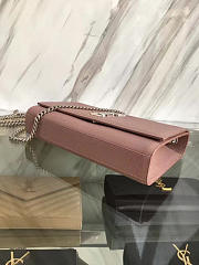 YSL MONOGRAM KATE GRAIN DE POUDRE EMBOSSED LEATHER Pink 5021 24cm - 2