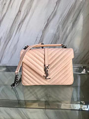 YSL MONOGRAM College Metal Hardware Pink 5077 24cm - 2