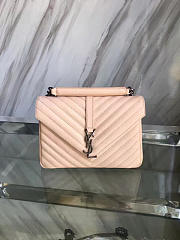 YSL MONOGRAM College Metal Hardware Pink 5077 24cm - 3