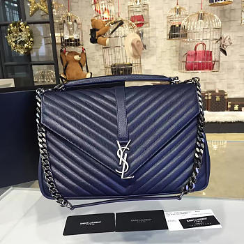 YSL MONOGRAM Colloge Dark Blue 5105 32cm