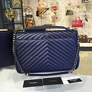 YSL MONOGRAM Colloge Dark Blue 5105 32cm - 4