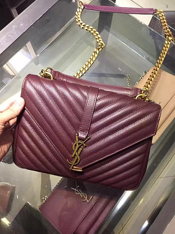 YSL MONOGRAM College Red Wine 5113 24cm