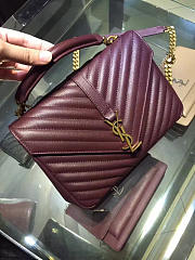 YSL MONOGRAM College Red Wine 5113 24cm - 3