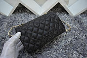 CHANEL Caviar Leather Flap Bag With Gold / Silver Hardware Black 20cm  - 6
