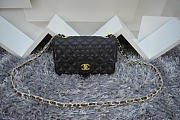 CHANEL Caviar Leather Flap Bag With Gold / Silver Hardware Black 20cm  - 5