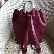 Chanel Calfskin and Caviar Backpack Burgundy A98235 30cm - 4