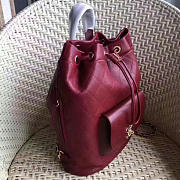 Chanel Calfskin and Caviar Backpack Burgundy A98235 30cm - 3