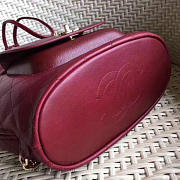 Chanel Calfskin and Caviar Backpack Burgundy A98235 30cm - 2