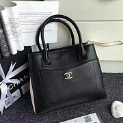 Chanel Calfskin Large Shopping Bag Black A69929 27cm - 1