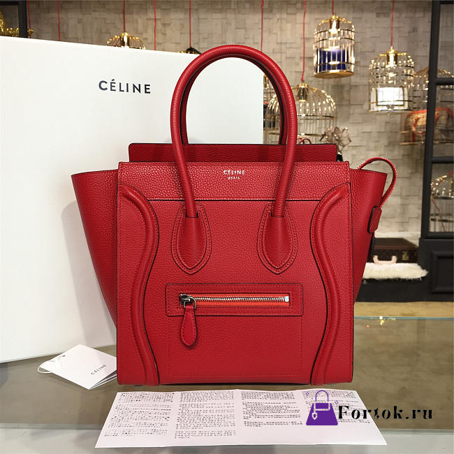 Celine Leather Micro Luggage Z1092 26cm  - 1