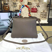 Delvaux MM Brillant Satchel Dark Grey 1482 28cm  - 5