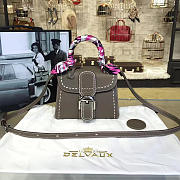 Delvaux Mini Brillant Satchel Gray 1487 20cm - 1