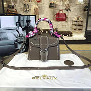 Delvaux Mini Brillant Satchel Gray 1487 20cm - 6