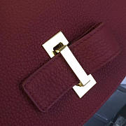 DELVAUX Calfskin Mini Le Mutin Saddle Bag Red 1501 20cm - 2