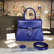 Delvaux MM Brillant Satchel Blue 1520 28cm - 1