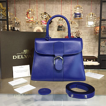 Delvaux MM Brillant Satchel Blue 1520 28cm