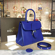 Delvaux MM Brillant Satchel Blue 1520 28cm - 5