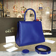Delvaux MM Brillant Satchel Blue 1520 28cm - 4