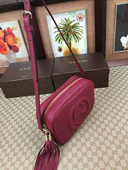 Gucci Soho Disco Leather Bag Red Wine Z2363 21cm - 3