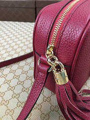 Gucci Soho Disco Leather Bag Red Wine Z2363 21cm - 5