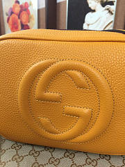 Gucci Soho Disco Leather Bag Yellow Z2382 21cm - 2