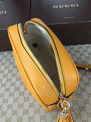 Gucci Soho Disco Leather Bag Yellow Z2382 21cm - 4