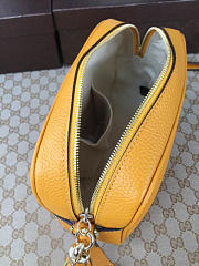 Gucci Soho Disco Leather Bag Yellow Z2382 21cm - 5