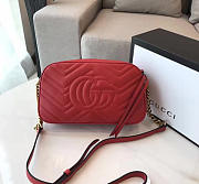 Gucci Marmont matelassé Red 2405 18cm - 5