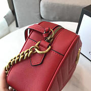 Gucci Marmont matelassé Red 2405 18cm - 4