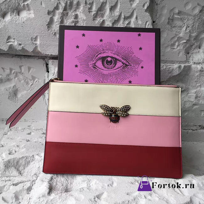 Gucci GG Leather Clutch bag Z016 30cm - 1