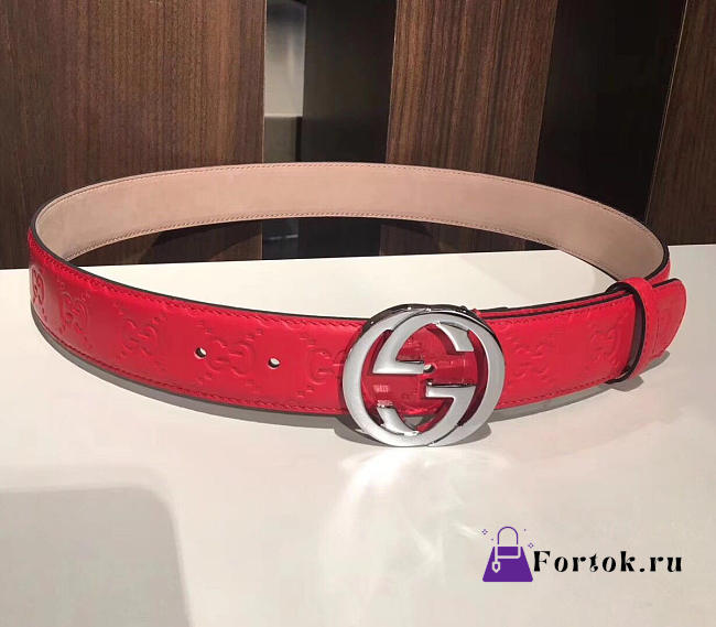 Gucci GG Leather Belt 03 - 1