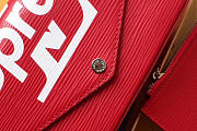 Louis Vuitton Supreme Wallet Clutch Bag Red 61276 - 3