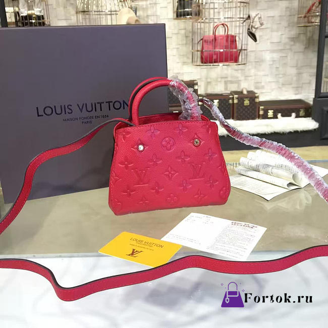 Louis Vuitton Montaigne BB CHERRY  - 1