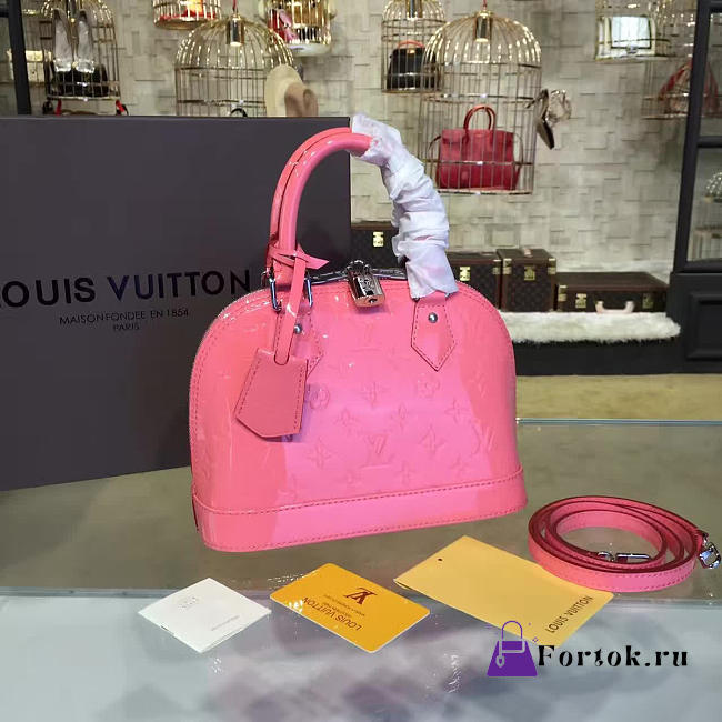 Louis Vuitton ALMA BB Monogram Vernis Leather 3594 24cm - 1