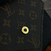 Louis Vuitton DOUBLE V COMPACT WALLET noir 3728 11cm - 4